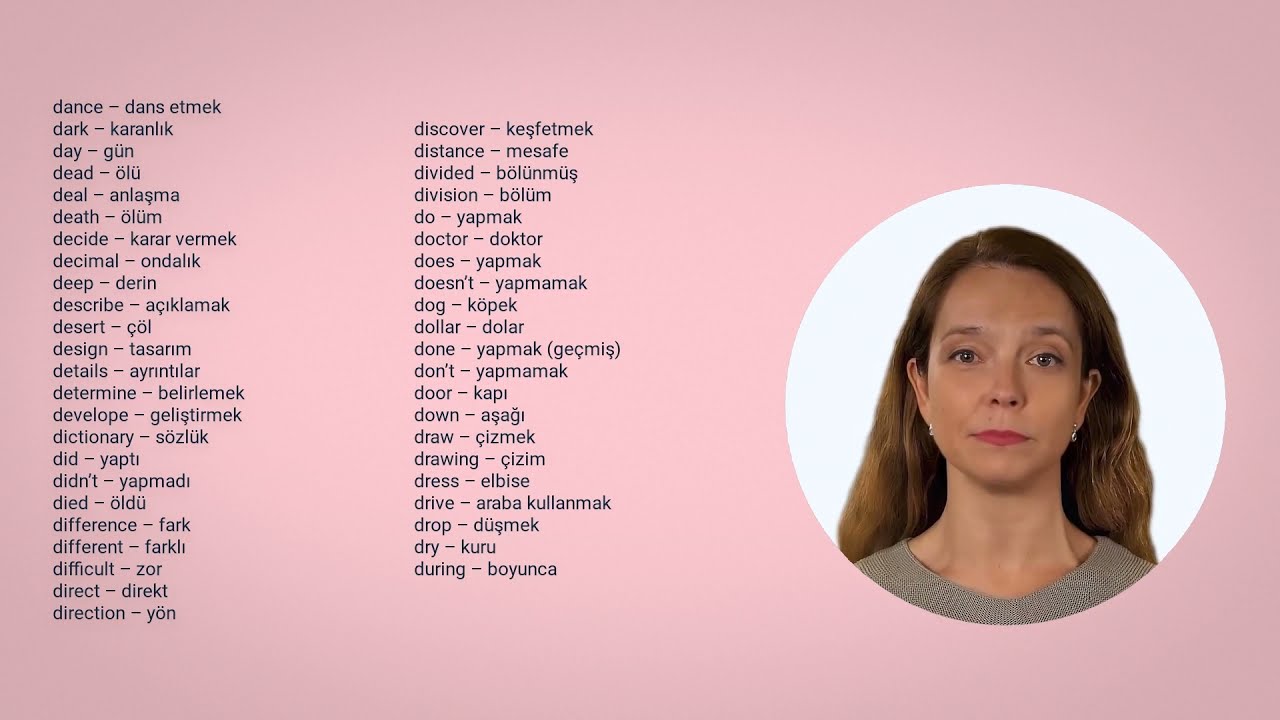 Sık Kullanılan İngilizce Kelimeler