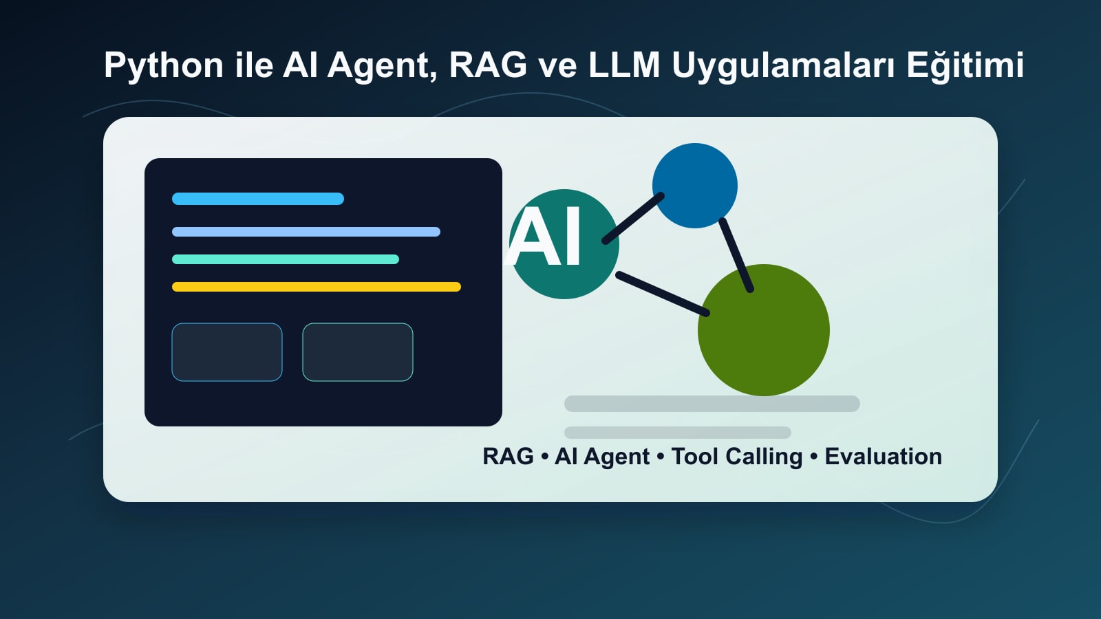 Python AI Agent, RAG ve LLM Uygulamaları Eğitimi | IIENSTITU