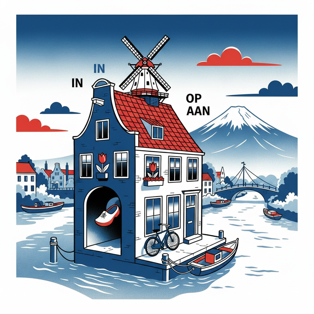 Dutch A1 Test: Prepositions in, op, aan | Learn Dutch