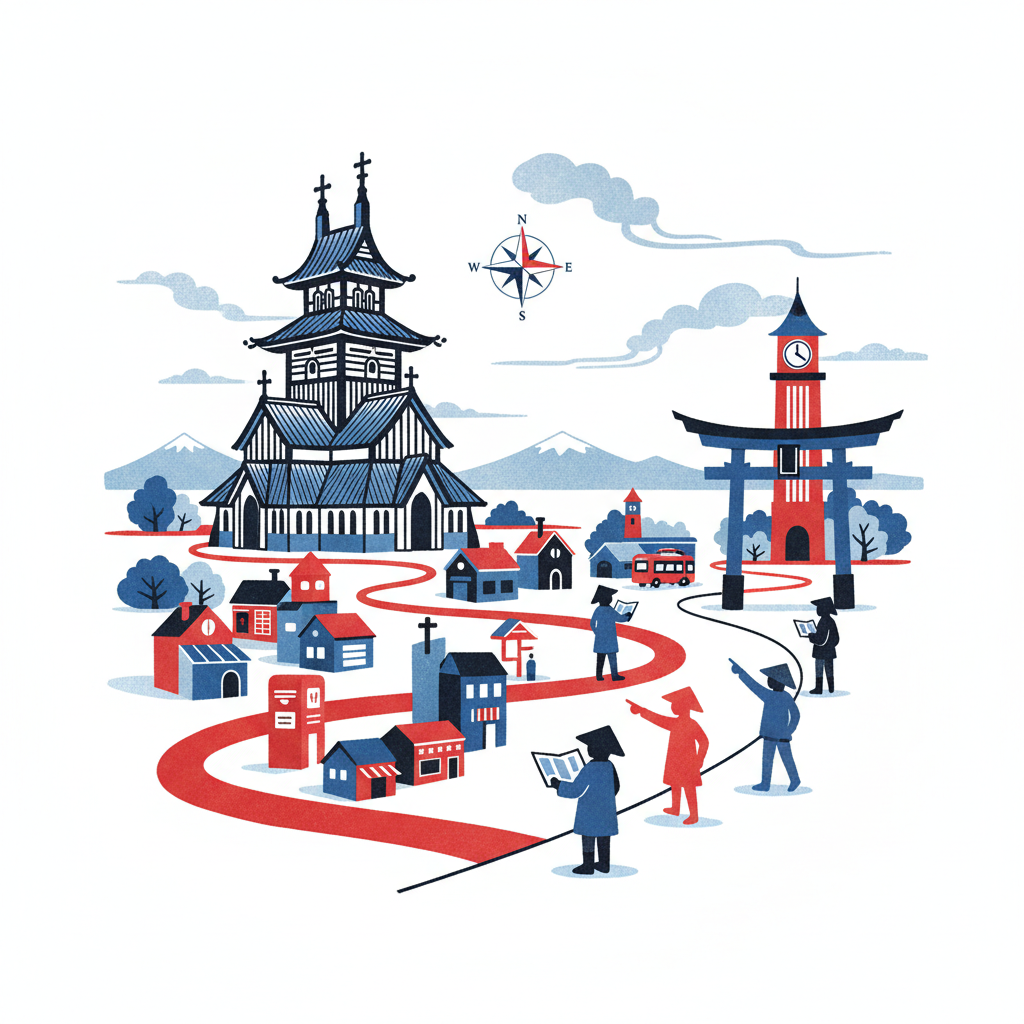 Norwegian A2 Quiz: Master Directions and Places in Town Today